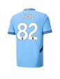 Manchester City Rico Lewis #82 Replika Hemmakläder 2024-25 Kortärmad